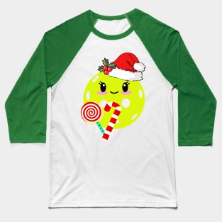 Christmas Pickleball Baseball T-Shirt